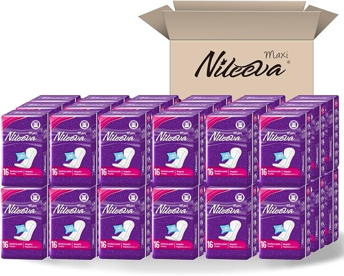 Care Maxi Sanitary Napkins with Wings – Ultra Soft, Super Absorbency & Individually Wrapped Super Value Bulk Pack (16 Pads/Pack X 36 Packs = 576 Pads)
