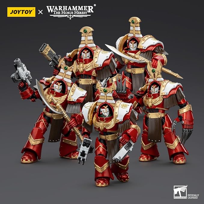 JOYTOY Warhammer 40K Thousand Sons 5Pcs Sekhmet Terminator Cabal 1:18 Scale Action Figure Mecha Joy Toy Collection Model 5.35in