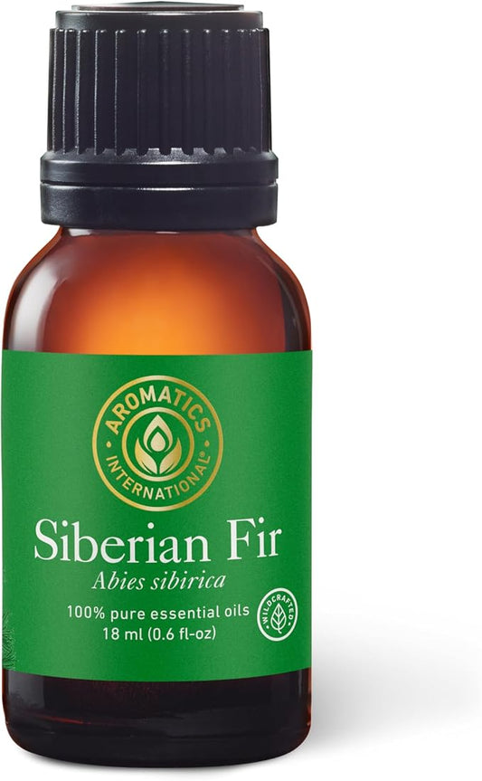 Aromatics International Wildcrafted Siberian Fir Essential Oil 18ml | 100% Pure Essential Oil for Diffusion & Aromatherapy