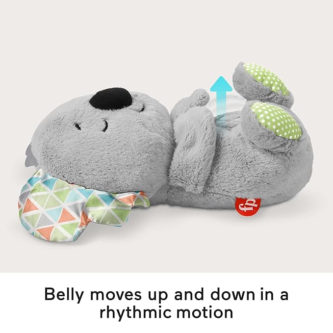 Fisher-Price Soothe ‘n Snuggle Koala, Customizable Musical Plush Sound Baby Toy with Lights Motion and Realistic Breathing Motion - HBP87