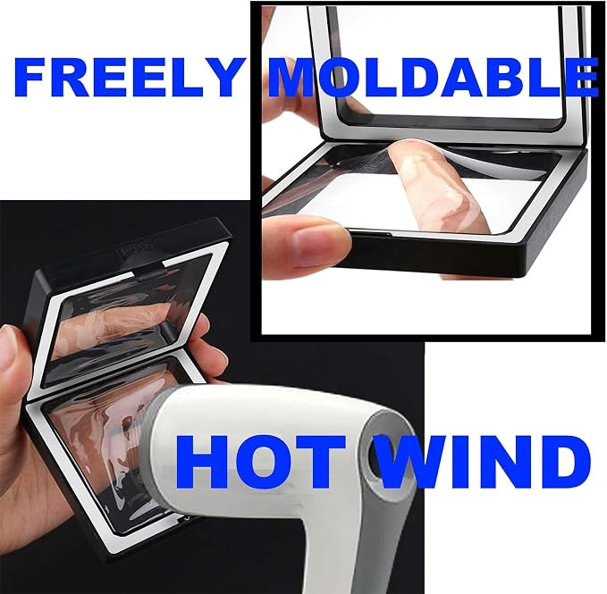 10 Pack Jewelry Gift Boxes 4.33 x 4.33 x 0.78 Inch Transparent Jewelry Box Small Gift Boxes for Jewelry, Earrings, Necklaces, Handmade Bangles, Bracelets (Black and White C)