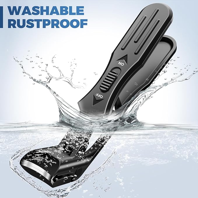Toenail Clippers for Seniors Thick Toenails, 2026 Upgrade Angled Nail Clipper for Seniors, Toe Nail Clippers for Men with Wide Jaw Opening, Sharp Heavy Duty Fingernail Clipper Cutter with Catcher