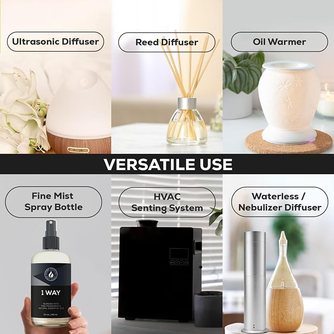 Aroma Country 1 Way Diffuser Oil - Luxury Hotel Santal Fragrance Oil for Diffuser Refill, Sandalwood Home Aroma Diffusers & Room Spray - My Way Premium Aromatherapy Oils & Home Scent (4 Fl Oz)