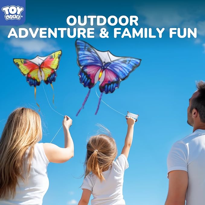 TOY Life 48.4'' Giant Girls Kites Easy to Fly for Kids Adults with 328.1 FT String, Beach Kite Outdoor Game Outside Toys Activity, Toys for Girls, Gift for Girls Ages 4-8