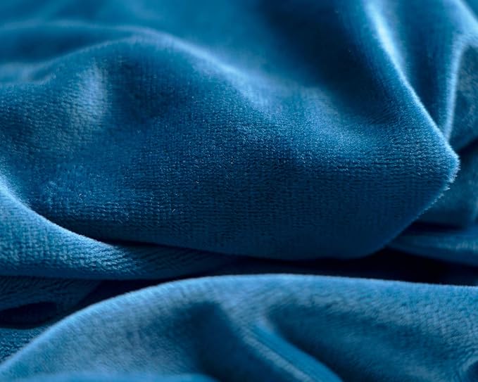 Meiz Full Body Pregnancy Pillow Cover – Pregnancy Pillow Case – Soft Velvet Maternity Body Pillow Replacement Cover - Fit 65" x 31" Pillow - King Size (Blue)