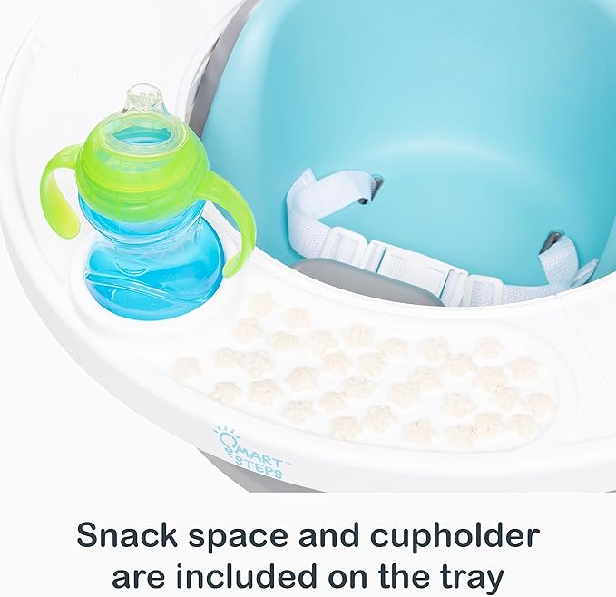 Smart Steps® Explore N’ Play 5-in-1 Activity to Booster Seat, Blue Safari Fun