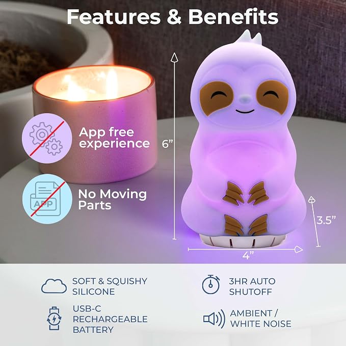 Mindsight 'Breathing Buddha' Guided Visual Meditation | 3 Modes to Slow Your Breathing & Calm Your Mind | Stress & Anxiety Relief | Wellness Gift | Adults, Kids, Classrooms | USB Rechargeable