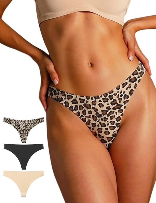Seamless Thongs for Women G-string Thong No Line Workout Cotton Panty Liners Underwear Undies Fashion Clothing