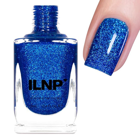 ILNP Deep Dive - Lively Cobalt Blue Holographic Nail Polish