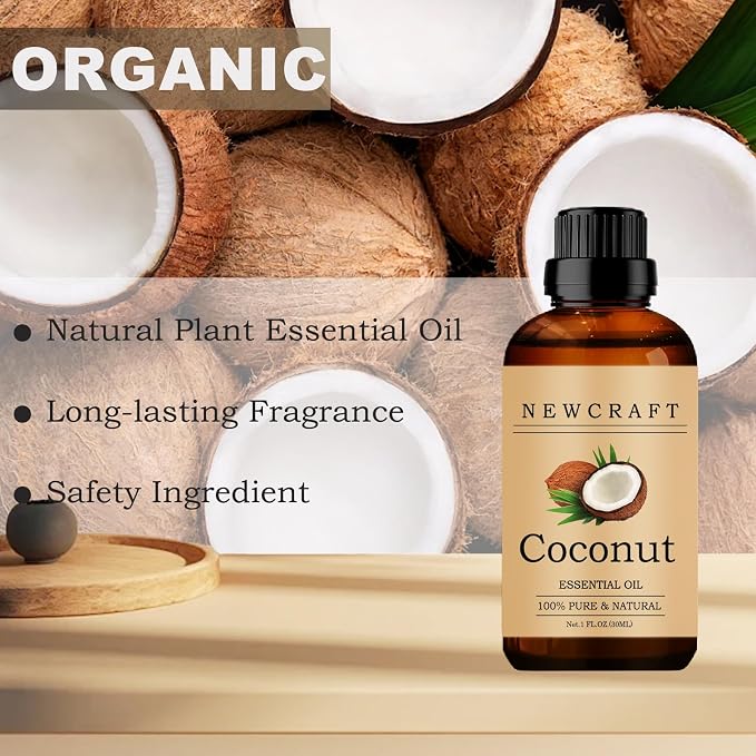 Coconut Essential Oils, 100% Pure and Natural Essential Oil for Aromatherapy Diffuser - Coconut/1 Fl Oz
