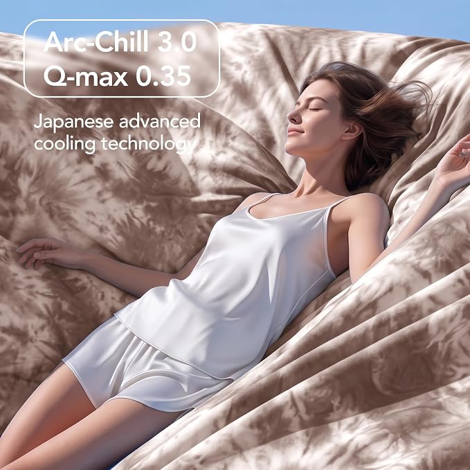 Cooling Blanket King Size 90"x104" for Hot Sleepers | Cold Summer Soft Blanket for Bed Couch and Travel Absorbs Heat Q-Max>0.35 Cool Lightweight Throw for Night Sweats Menopause