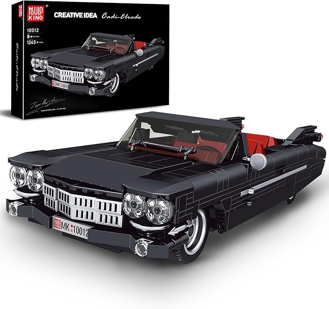 Mould King Sports Car Building Block Kits, MOC Classic Car Model Kit Supercar Racing Model Building Sets, Authentically Detailed Build and Display Model for Home or Office Décor (1245+ Pieces)