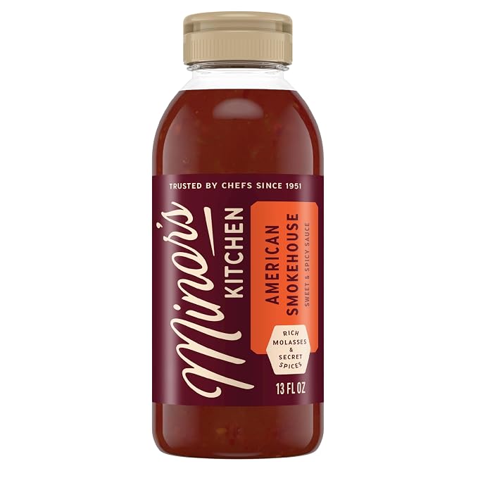Minor's Kitchen American Smokehouse Sweet and Spicy Sauce 13 oz | Sweet and spicy BBQ dipping sauce; condiments and sauces; dips and spreads; 13 oz