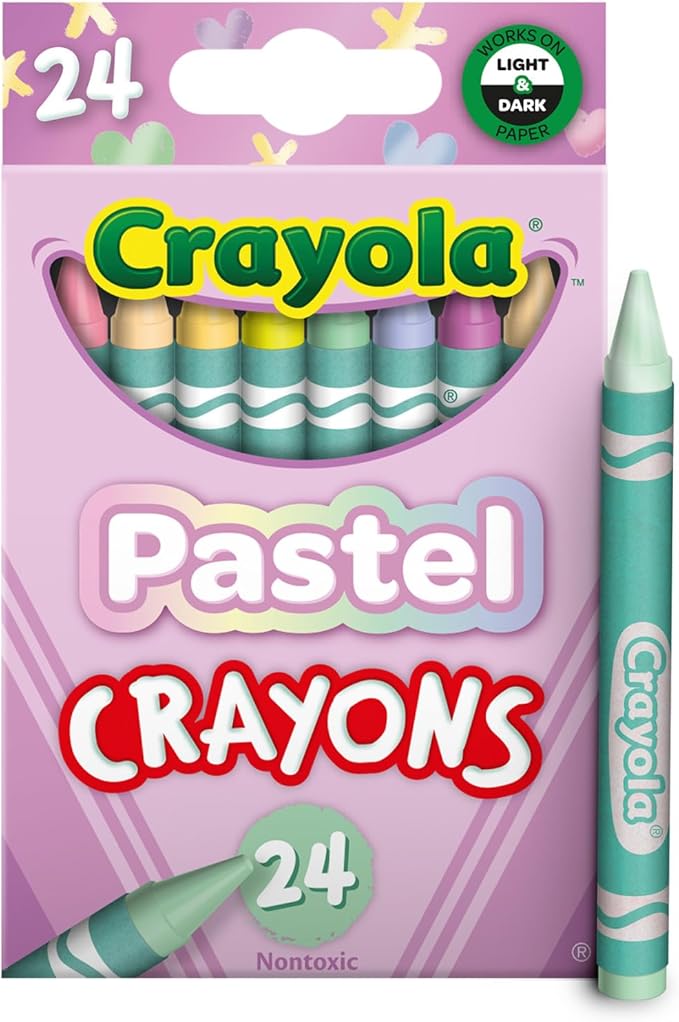 Crayola Pastel Crayons, 24 Colors