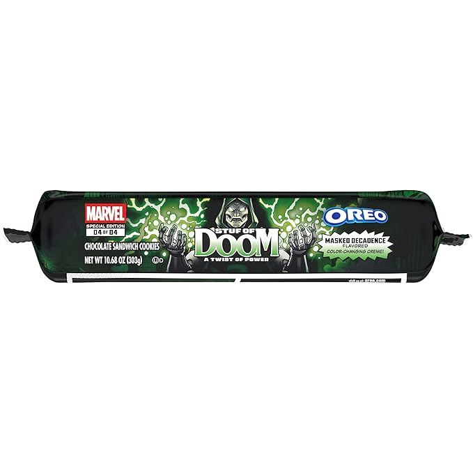 MARVEL OREO Stuf of Doom Chocolate Sandwich Cookies, Special Edition, 10.68 oz (Pack of 2)