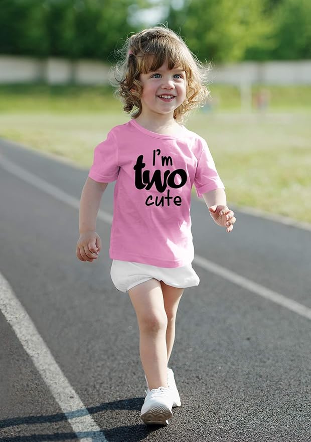 2nd Birthday Outfits for Toddler Girls im Two Cute Shirt Girl 2 Years Old Second Birthday