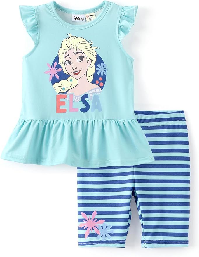 Disney Minnie Mouse Frozen Princess Marvel Toddler Girls Clothes Long Sleeve Sweatshirt + Leggings 2pcs Outfits Set 2-6Y