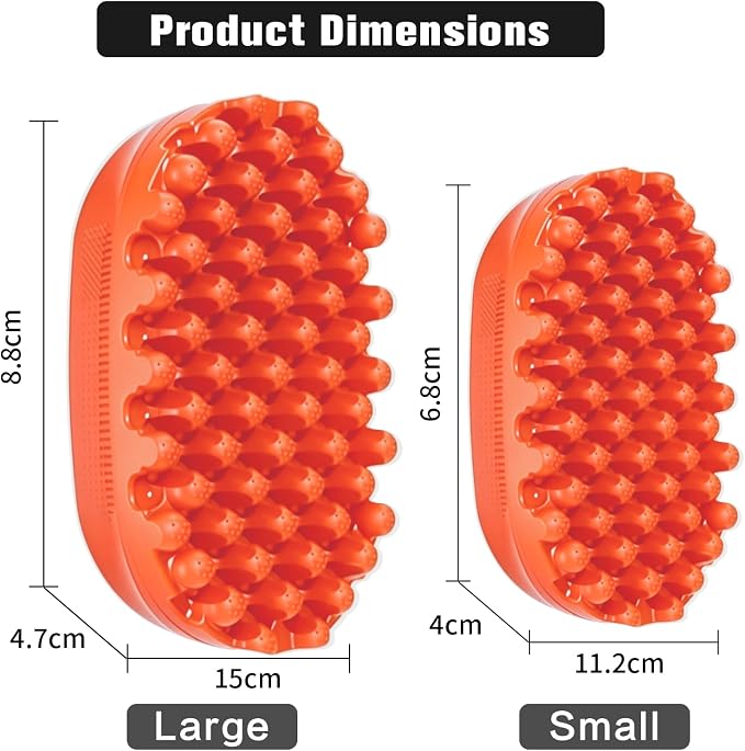 Rubber Curling Hair Brush，Premium Twist Tool for Afro Hair，Ideal for Curly, Coiled, 4C Hair，Quick & Easy Styling，Orange