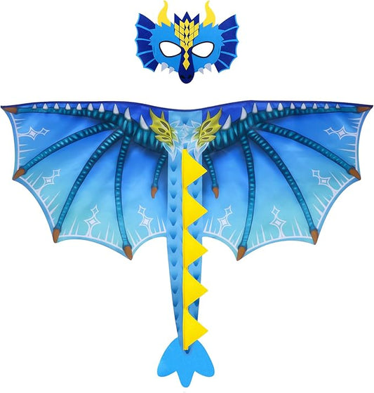 D.Q.Z Toddlers Dragon-Wings Costume for Kids Dinosaur Toys Gifts for 4 Years old Boys Girls Birthday Dress Up Party