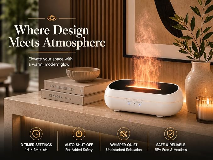 AquaAura Essential Oil Diffuser, 160ml Ultrasonic Aroma Diffuser with Color-Changing Mist, 7 LED Colors, Timer & Auto Shut-Off for Bedroom, Home & Office