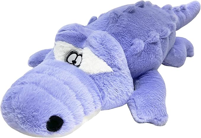 Hofun4U Alligator Plush Pillow, 61 inch Alligator Stuffed Animal, Home Decoration Christmas Valentine’s Birthday Gift for Boys Girls Adults Kids(Blue/Purple)