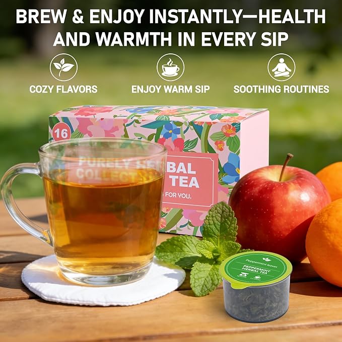 Wellness Loose Leaf Tea Collection Gift Set, 7 Flavors Assorted Herbal Tea For Tea Lovers, Birthday, Mother's Day, Anniversary, Christmas Gift for Men/Women （16 Cans/1 Box)