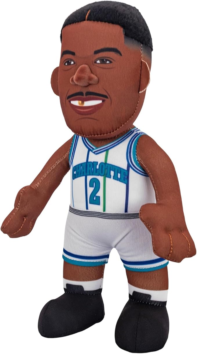 Bleacher Creatures Charlotte Hornets Larry Johnson 10" NBA Plush Figure - A Legend for Play and Display