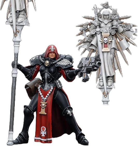 JOYTOY 1/18 Action Figures - Warhammer 40,000 Adepta Sororitas lmagifier Sister Saelon - 4‘’,Classic Character,Collectible,Age 15 and Above