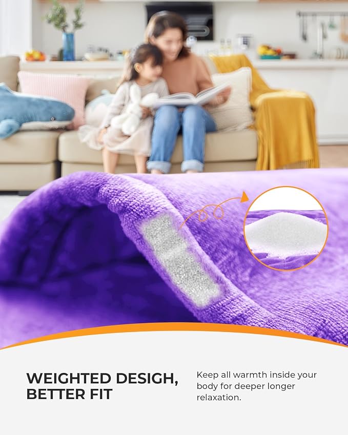 CooCoCo Back Heating Pads for Women Grandma, FSA Eligible Heat Pad for Back Pain Relief, Cute Heat Pad with 6 Heat Levels, Mothers Day Gifts & Birthday Gifts for Mom, HSA Store Approved Items, Purple