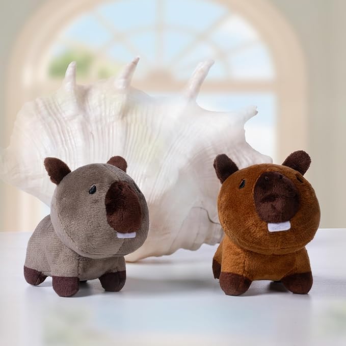 Urdu Blind Box Figures,Cute Fuwafuwa Capybara Series Plush Blind Box,Random Design Action Figures Collectible Toys Home Decorations, Holiday Birthday Gifts,Single Box