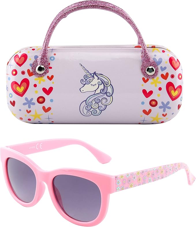 KENBO Kids Sunglasses for Girls UV Protection Toddler Sunglasses