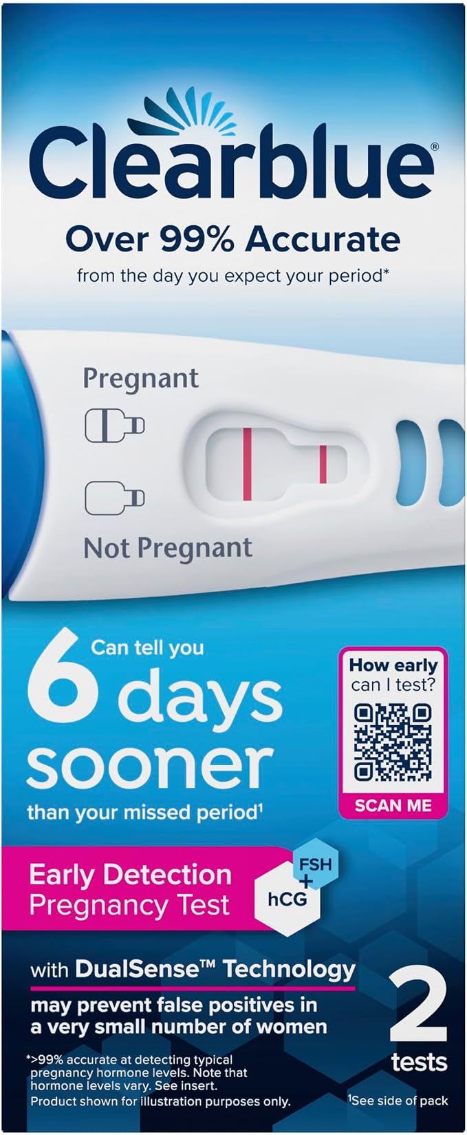 Clearblue Early Detection Pregnancy Test, 2 Count
