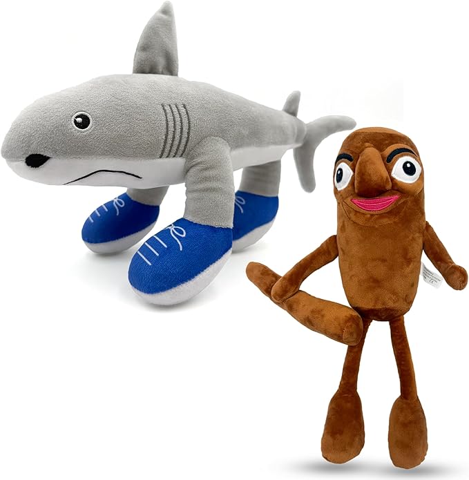 Plushies Set – 13" Tralala & 16" Tung Soft Stuffed Animal Pillows for Fans, Perfect for Kids' Bedroom Decor, Birthday for Boys & Girls Cute Halloween Plush Toy (Style 1+Tung)