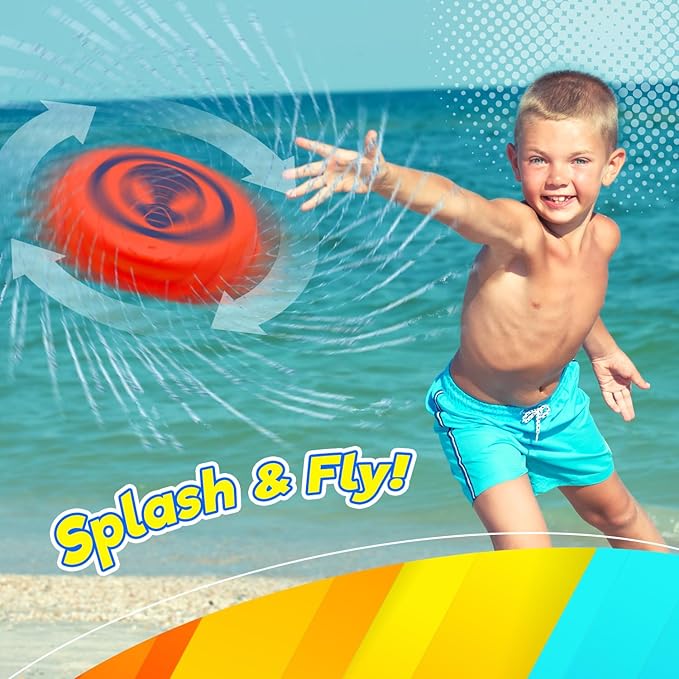 JA-RU Marvel Avengers & Spiderman Water Frisbee Soaker (1 Frisbee Assorted) Rubber Disc Water Toys for Kids & Adult. Outdoor Pool & Beach Ball Games. Cool Summer Toy. Stocking Stuffers. 6814-1