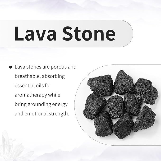TUMBEELLUWA 10 PCS Black Heart Shaped Lava Rocks for Essential Oils | 1 Inches Porous Oil Diffuser Stone, Aroma Diffuser for Home Office, Carved Heart Stone for Romantic Wedding Favor & Decor