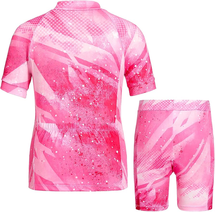 Gogokids Boys Cycling Jersey Set 3D Padded Bike Suit Kids Road Mountain Riding Shorts Bicycle Sportswear for 7-14Y