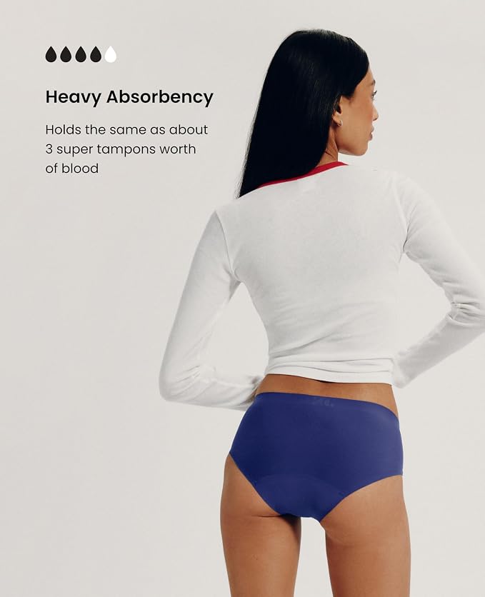 Kt by Knix Super Leakproof Boyshort - Period Underwear for Teens - Black, (1 Pack)
