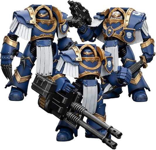 JOYTOY Warhammer 30K The Horus Heresy 1/18 Action Figure Uitramarines Cataphractii Terminator Squad 3PCS Collection Model