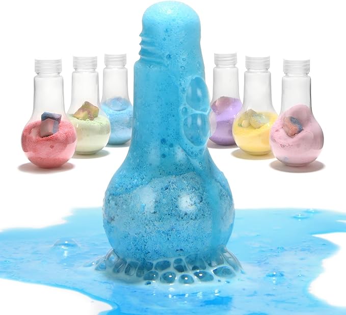 Velanora 6 Pack Bath Potions Kit for Kids Fun Bath Bombs Interactive Bath Toys Nontoxic Scientific Experiment Children's Enlightenment Kids Potion kit for Bathtubs and Pools Applicable to Age 3＋