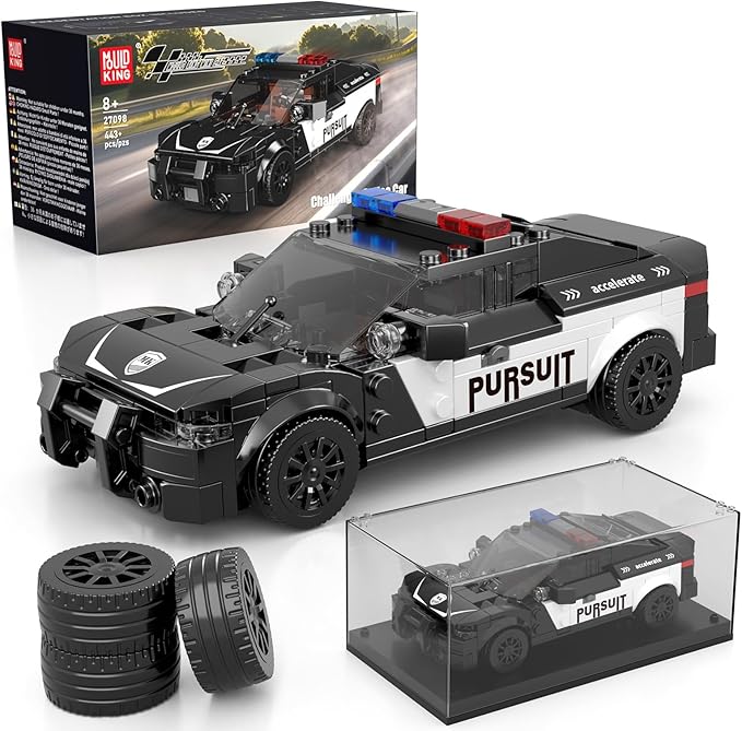 Mould King Speed Champion Hellcat Car Building Kits, MOC Racing Car Toys Model, Vehicle Blocks Set Suitable for Boys to Build, House Decoration Gifts for Kids and Adults 27098 (443Pcs)