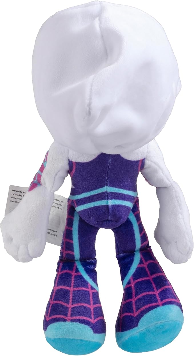 Marvel Spidey and His Amazing Friends 8" Gwen Stacy Ghost Spider Plush - Spider-Man Stuffed Animal Toy Figure - Officially Licensed - Spider-Verse Gift for Kids, Boys, Girls - 8 Inches