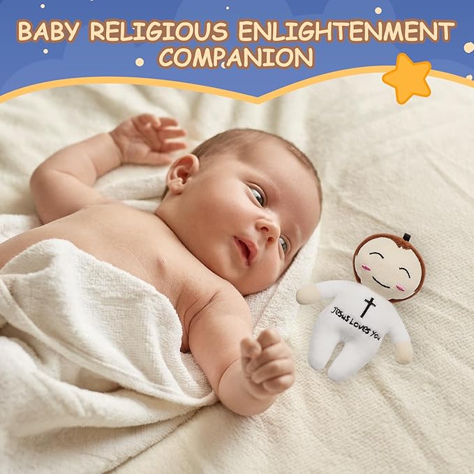 free-space Jesus Plush Doll Christ Religious Figure Toys for Boy Girl Christening Gift (Jesus (Small))