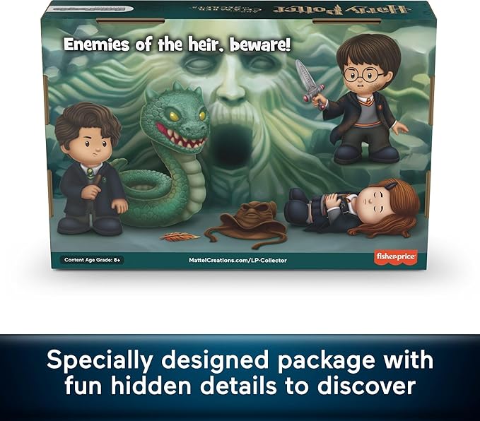 Little People Collector Harry Potter and The Chamber of Secrets Movie Special Edition Set for Adults & Fans, 4 Figures in Display Package