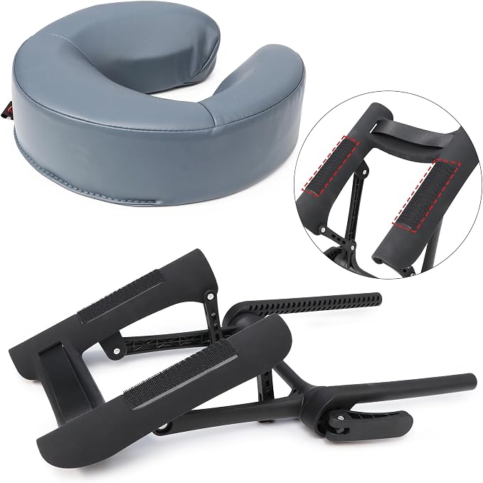 Master Massage Set Face Cradle, Cresent, Royal Blue