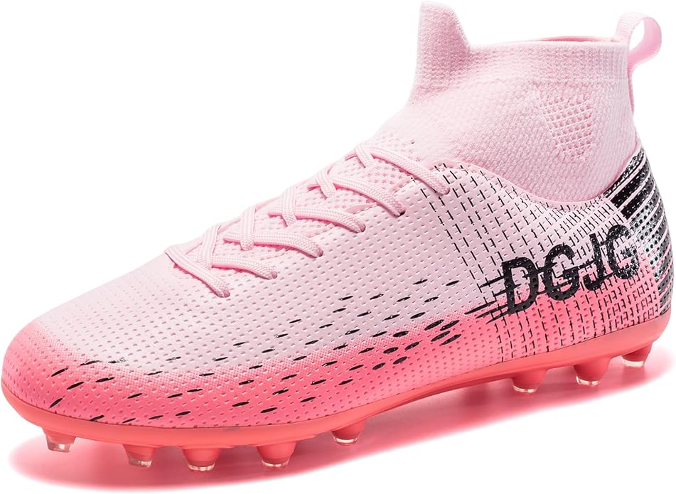 Boys Girls Soccer Cleats High-top Training Soccer Shoes