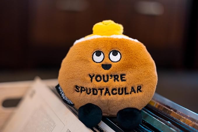 Potato Plushie - You're Spudtacular Punny Potato Plush, Cute Food Plushie Gift for Kids