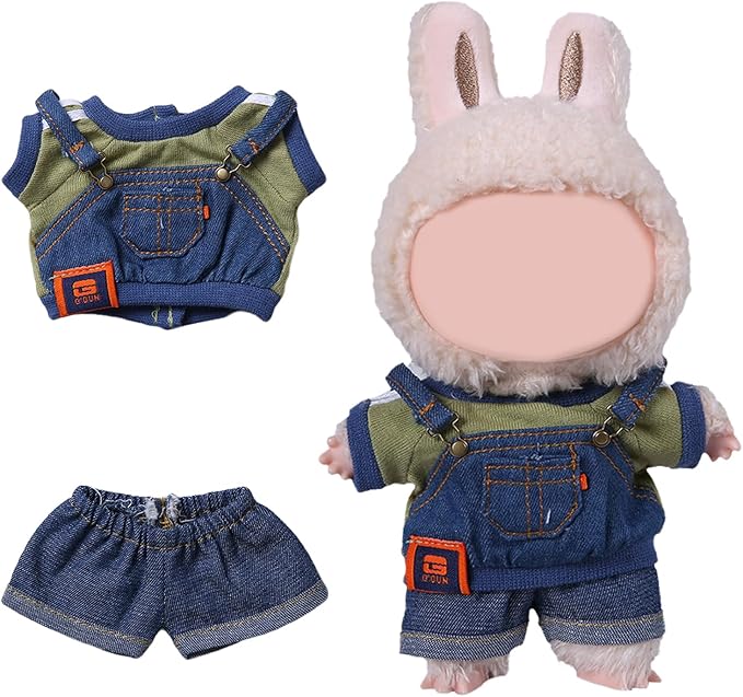 Coolcandy 17cm Doll Clothes, Fashionable Dolls Outfit with Accessories Suit, Stylish Adorable Dolls Clothes Set, Soft Fabric, Detailed Stitching(Doll Not Included)