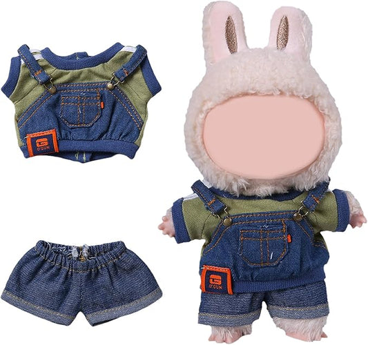 Coolcandy 17cm Doll Clothes, Fashionable Dolls Outfit with Accessories Suit, Stylish Adorable Dolls Clothes Set, Soft Fabric, Detailed Stitching(Doll Not Included)