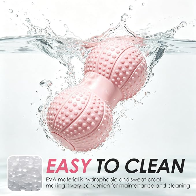 Large Peanut Massage Ball 4.3" Double Lacrosse Ball for Myofascial Release | Myofascial release & deep tissue therapy for back, neck, shoulder, spine knot relief. Firm EVA, 4.32" dia.