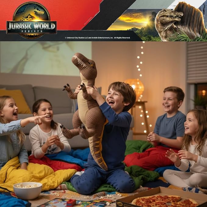 Jurassic World Rebirth Spinosaurus Cuddle Pillow, Kids Bedding Super Soft Plush Pillow, (Officially Licensed Product) by Franco